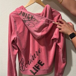 Vintage Pink Juicy Couture Zip-Up Hoodie